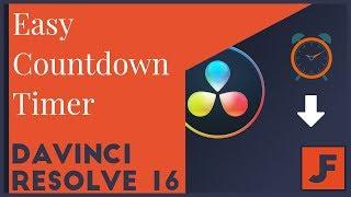 How to build a Countdown in Resolve - EASY Countdown Timer in Fusion!