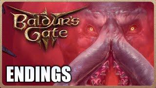 Baldur's Gate 3 - ALL ENDINGS (Good, Bad & Secret Ending)