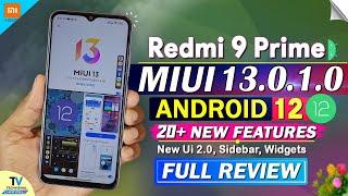 Redmi 9 Prime New MIUI 13.0.1.0 Android 12 Update Full Changelog Features | Redmi 9 Prime New Update