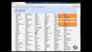 How to block your YouTube videos from some specific country