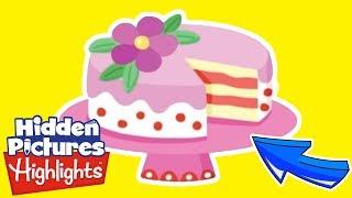 My First Hidden Pictures! | Delicious Cakes | Videos for Kids | Highlights