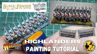 Warlord Games Epic Battles Waterloo - Highlanders Painting Tutorial