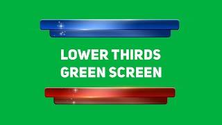 Master Color Lowerthirds Green Screen Animation | Graphics & Animation