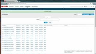 create template on zabbix