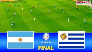Argentina vs Uruguay / Copa America 2024 Final / PES 2021 Full Match All Goals / PC Gameplay