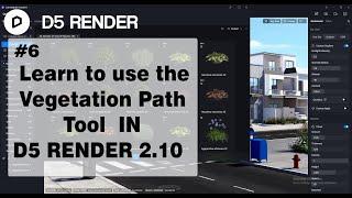 Learn to use the Vegetation Path Tool In D5 RENDER | 2.10| D5 Scatter Tutorial