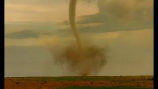 STORM CHASER NEARLY TAKEN OUT BY SOFTBALL HAIL! Then drones tornado!