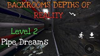 BACKROOMS DEPTHS OF REALITY - Level 2 (Pipe Dreams) [Full Walkthrough] - Roblox