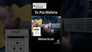 Te Ata Mahina guitar tutorial