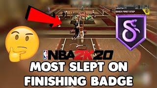 SLITHERY FINISHER HAS CHANGED THE WAY MY SLASHER DUNKS - MOST UNDERRATED FINISHING BADGE IN NBA 2K20