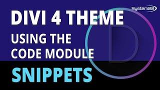 Divi 4 Using The Code Module 