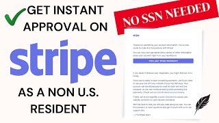 Activate Your Stripe Account Instantly | NO SSN REQUIRED | For Non US  Resident