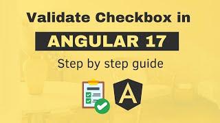 How to validate checkbox selection in Angular 17?