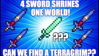 Enchanted Sword Under Spawn! Four Enchanted Swords In A Small World! Will I Get A Terragrim??