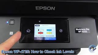 Epson WorkForce Pro WF-4725DWF: How to Check Estimated Ink Levels