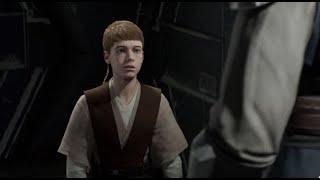 Anakin meets Cal Kestis during the Clone Wars