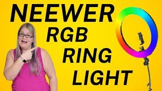 Neewer RGB 12" Ring Light review for ecommerce product photography and videos.