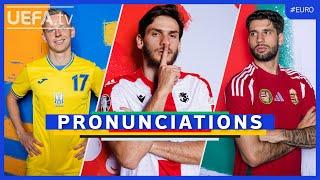 EURO 2024 Player Names' Pronunciations ft. KVARATSKHELIA & SZOBOSZLAI