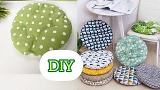 The seat cushion is round with your own hands. How to sew quickly and easily