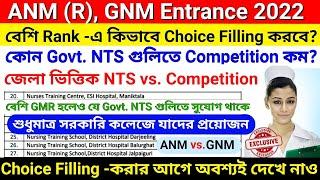 GNM, ANM 2022 Govt NTS vs. Competition | GNM,ANM 2022 NTS Closing Rank | GNM,ANM 2022 Choice Filling