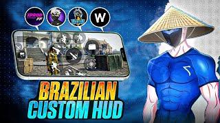 BRAZILIANCUSTOM HUD FREE FIRE FASTEST 3 FINGER HUD | 3 FINGER SUPER MOVEMENT CUSTOM HUD | MALIK FF