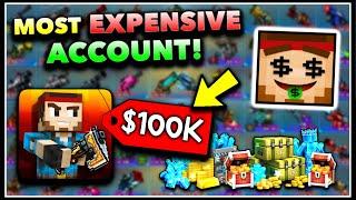 $100,000 MAXED OUT ACCOUNT in Pixel Gun 3D! Everything in Game! (All Weapons at Max Level)