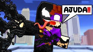 O VENOM ENTROU DENTRO DO MEU CORPO no Minecraft!!