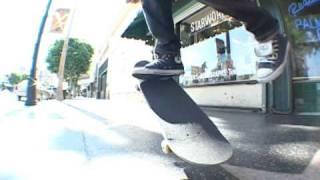 Danny Minnick Skateboarding Down Hollywood Blvd