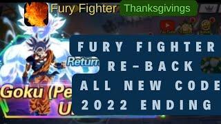 Fury fighter All Code For Newbies 2022 Ending