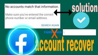 No account match that information problem sold Free recover facebook id onehpgamer