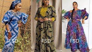 Latest Ankara Long Gown and African Wax Print Dress for Ladies | Asoebi Ankara Styles