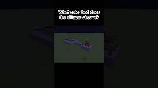 What color bed does the villager choose?#ShortFeet #Short #Gaming #Minecraft.#fypシ゚ #Meme ￼