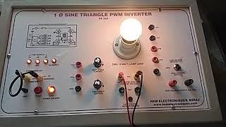 Single phase sine triangle PWM inverter