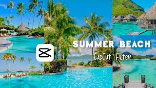 Capcut Filter Preset | Summer Beach Effect capcut editing tutorial