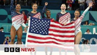 Simone Biles and US gymnastics team reclaim Olympic gold | BBC News