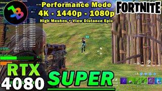 Fortnite Performance Mode | RTX 4080 Super | R7 5800X3D | 4K - 1440p - 1080p | Max & Low Settings