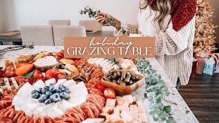 *EASY* HOLIDAY GRAZING TABLE | how to make a charcuterie spread that will amaze your guests!