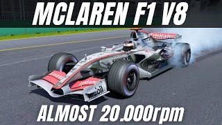 Mclaren F1 V8 at almost 20.000rpm at Melbourne