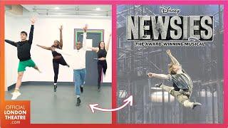 Disney's Newsies cast teach Carrying The Banner award-winning choreography!