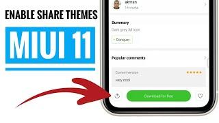 How to share MIUI 11 Themes from theme store
