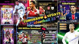 New Update efootball 25 mobile on Thursday| free Neymar, New Ambassador Pack in efootball 25 mobile