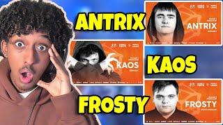 Yolow Reacts | Antrix, Kaos & Frosty | GRAND BEATBOX BATTLE 2023 Producer Showcase Round 2