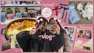 vlog ep.5: shopping with a friend, kpop store, unboxing new albums, weekends in korea |koohobiii