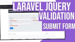 Laravel Form Validation: Mastering jQuery Validator for Seamless Form Submission