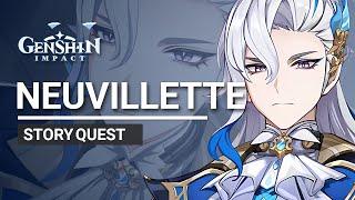 Neuvillette Story Quest HD Complete | Remains Of Past Day Diluvies Chapter: Act I | Genshin Impact