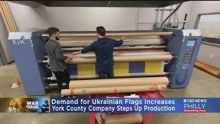 York County Company Steps Up Production After Demand For Ukrainian Flags Increases