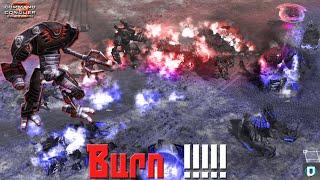 BURN !!! | C&C 3: Kanes Wrath, 3v3 Multiplayer gameplay vs Brutal Ai, 2025