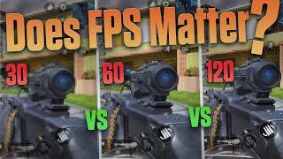 120 FPS vs 60 FPS vs 30 FPS Call Of Duty Mobile , 120 FPS a Game Changer ?