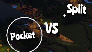 Minecraft PE: Split Vs Pocket Controls