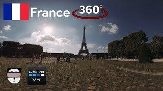  360° Eiffel Tower 60 FPS | Paris, France【GoPro VR Travel | 360 Video】